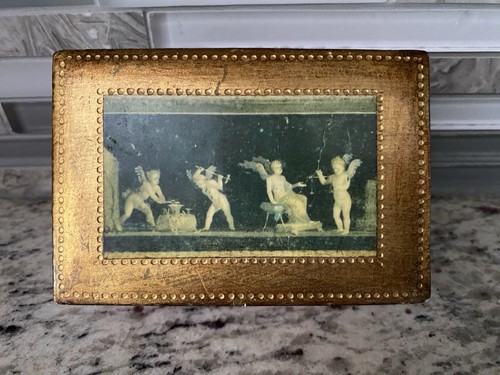Italian cherubs trinket box