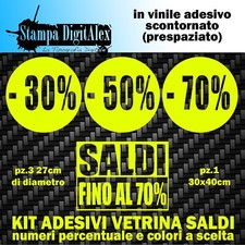 Stickers Adesivi Vetrine Saldi