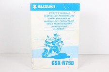 Suzuki GSX-R750 Manuale Uso e
