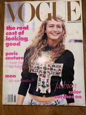 Vintage Vogue November 1988           Anna Wintour’s First Issue as editor