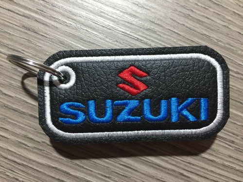 Portachiavi ricamato suzuki - ricamato, in