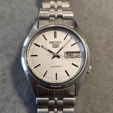 Orologio Seiko 5 7009-6000 Automatico Vintage 17 Gioielli 34mm Acciaio Funziona