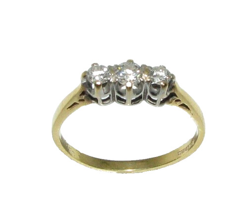 Anello trilogy diamante in - trilogy,