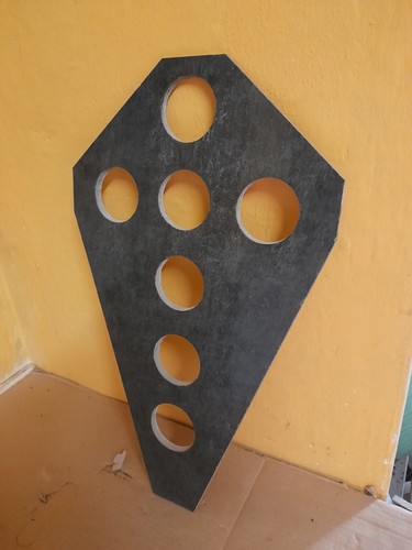 Lastra marmo con fori - marmo, a