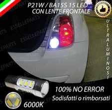 LAMPADA RETROMARCIA FIAT 500 CINQUECENTO 15 LED CANBUS 6000K P21W NO AVARIA