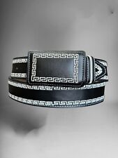 Cintura cowboy western uomo Cinto bordado vaquero Charro de piel ricamata