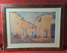 Quadro Antico. Acquerello di qualità, '800; cornice 35x45; foglio 24x33