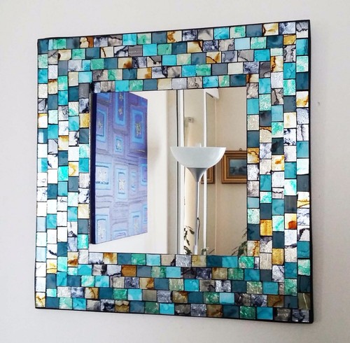 Specchio parete mosaico - specchio,
