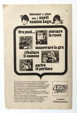 Pubblicita' Lego System Nuovi Camion Costruzioni Advertising Vintage 1967(T6)