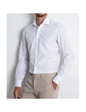 CAMICIA UOMO BARBA NAPOLI colore bianco liscio PZ8100