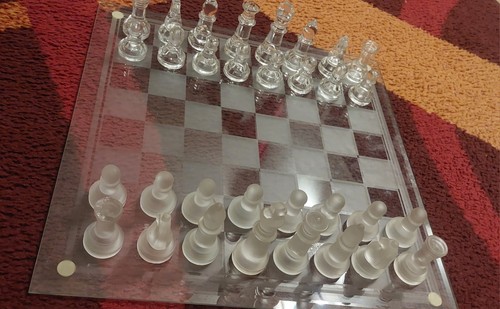 Scacchiera vetro - scacchiera,