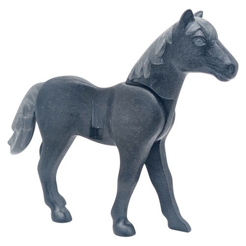 Playmobil cavallo nero grigio - playmobil, nero/grigio
