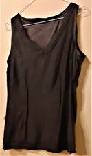 COEXIS tg 42 italiana camicetta top  sottogiacca nero pura seta mai usato