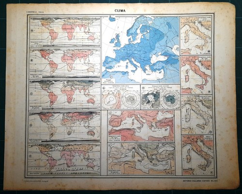 Carta geografica antica - , climi