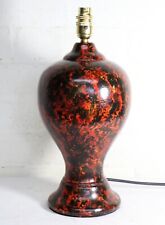 Lampada da tavolo A lampada vintage in legno massello laccata dipinta a mano anni 70 MCM OTTIME CONDIZIONI