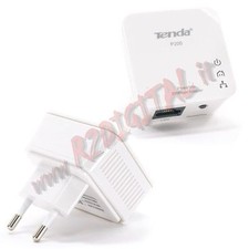 ADATTATORE TENDA P200 MINI CONVERTITORE RETE ELETTRICA IN LAN ETHERNET 200Mbps  