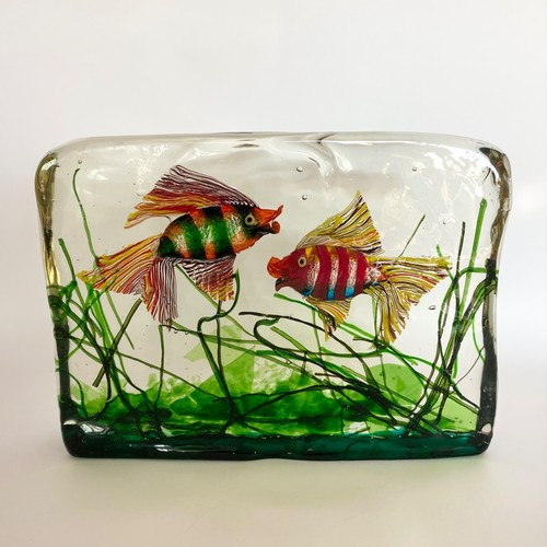 Scultura acquario pesce