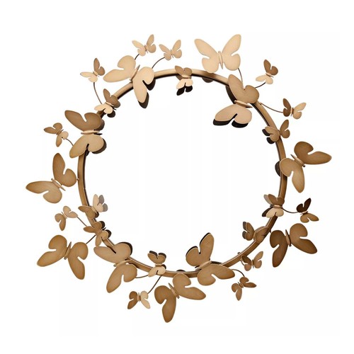 Specchio cornice metallo - , oro