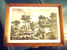 Scatola in legno vintage anni