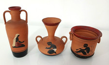 Set 3 Vasi in Terracotta Stile