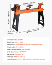 Tornio VEVOR 1100W Tornio
