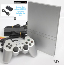 ✅Console Ps2 slim Silver