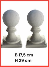Coppia Di Capitelli Sfere