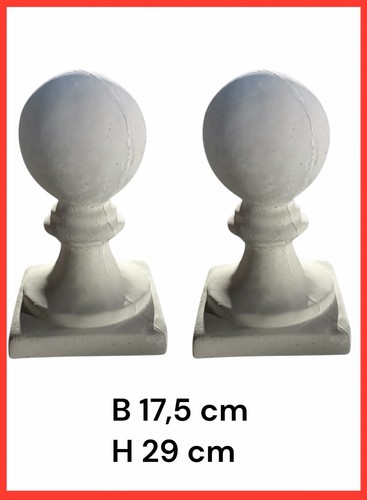 Coppia capitelli sfere - di,