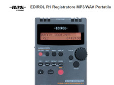 REGISTRATORE DIGITALE  MP3/WAV EDIROL R1 