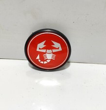 COPRIMOZZO ABARTH RUOTA FIAT 124-126-127-128-500-600-A112 ABARTH EPOCA ROSSO
