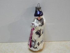 Vtg Glass Dog Mastino