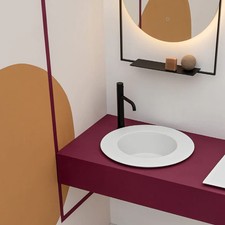 Lavabo da incasso tondo