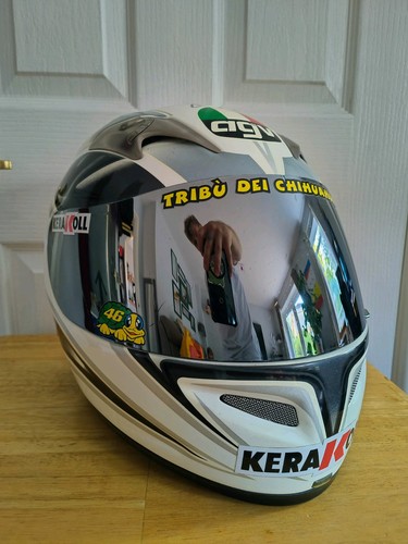 Agv motorcycle helmet signed - agv,