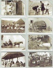 TESSERE TELEFONICHE ANTICHI MESTIERI 8 SCHEDE USATE