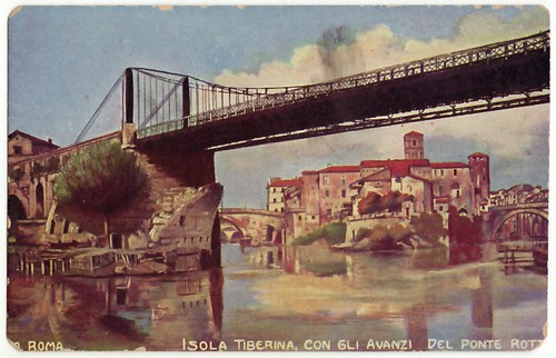 Roma isola tiberina con - -,