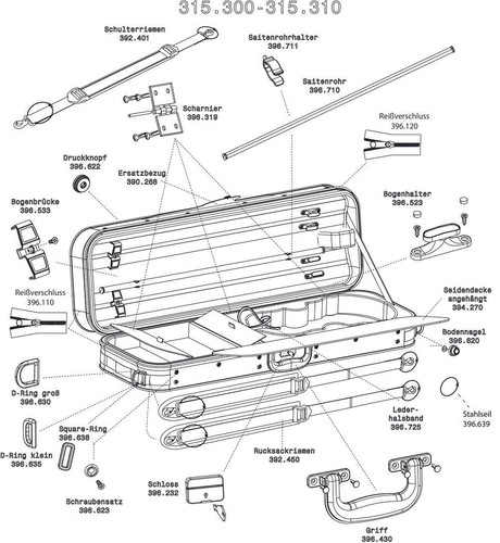 Violino astuccio - -,