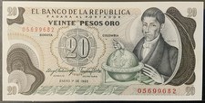 1983 COLOMBIA CARTAMONETA -