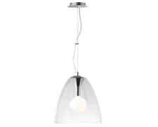 Lampadario moderno in vetro trasparente cucina 1 luce moderna IDEAL LUX AUDI E27