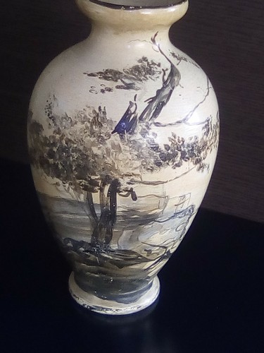 Vaso ceramica decorato mano - a,