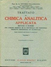 TRATTATO DI CHIMICA ANALITICA APPLICATA VOL.1 VITTORIO VILLAVECCHIA