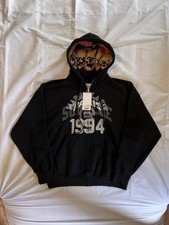 Supreme x Maison Margiela MM6 Black Zip-Up Hoodie Size Small