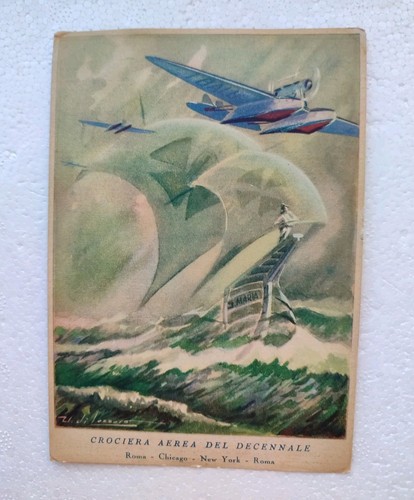 Cartolina crociera aerea del - cartolina,