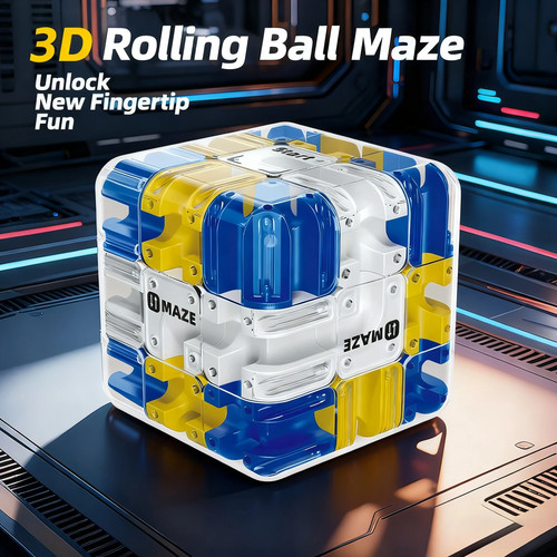 Puzzle cubo magico con - 3d,