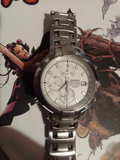 orologio seiko 7t32-7g80 crono quarzo funzionante (bracciale per polsi da 18 cm)