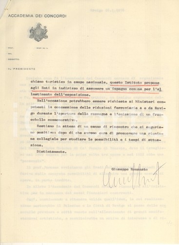 1976 rovigo lettera - lettera, giuseppe