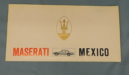 Brochure vintage maserati - brochure,