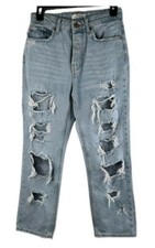 Jeans donna Bershka alta acqua