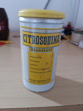 BARATTOLO ALLUMINIO CITROSODINA GRANULARE 150 GR. LABORATORI MAESTRETTI ANNI '60