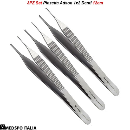Pinzetta adson 1x2 dente - pinzetta,