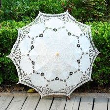 Ombrello retrò pizzo ricamo